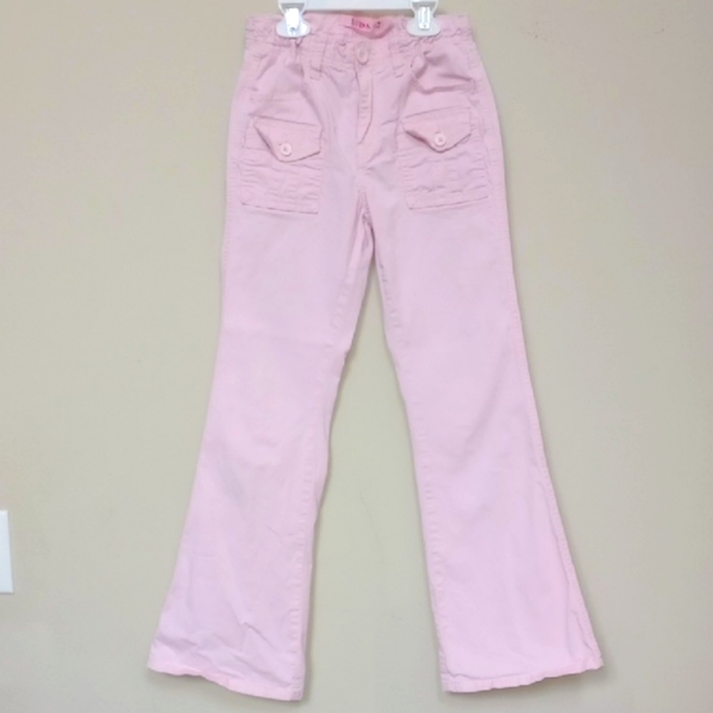 Girl's Pink Flared Jeans
